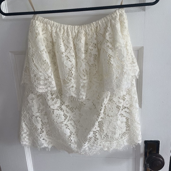Aritzia White Lace Tube Size XXS - Picture 1 of 2